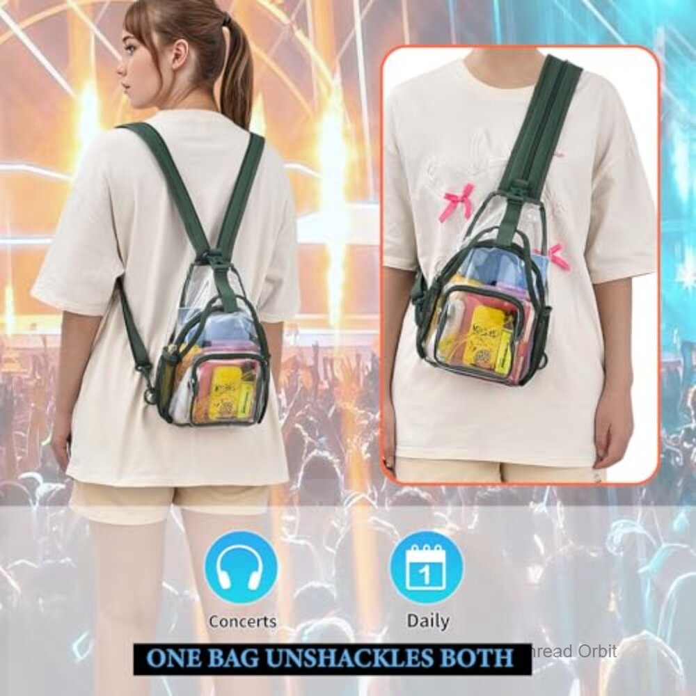 Clear Mini Backpack Convertible Sling Stadium App… - image 2